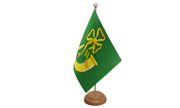 Huntingdonshire Small Flag with Wooden Stand